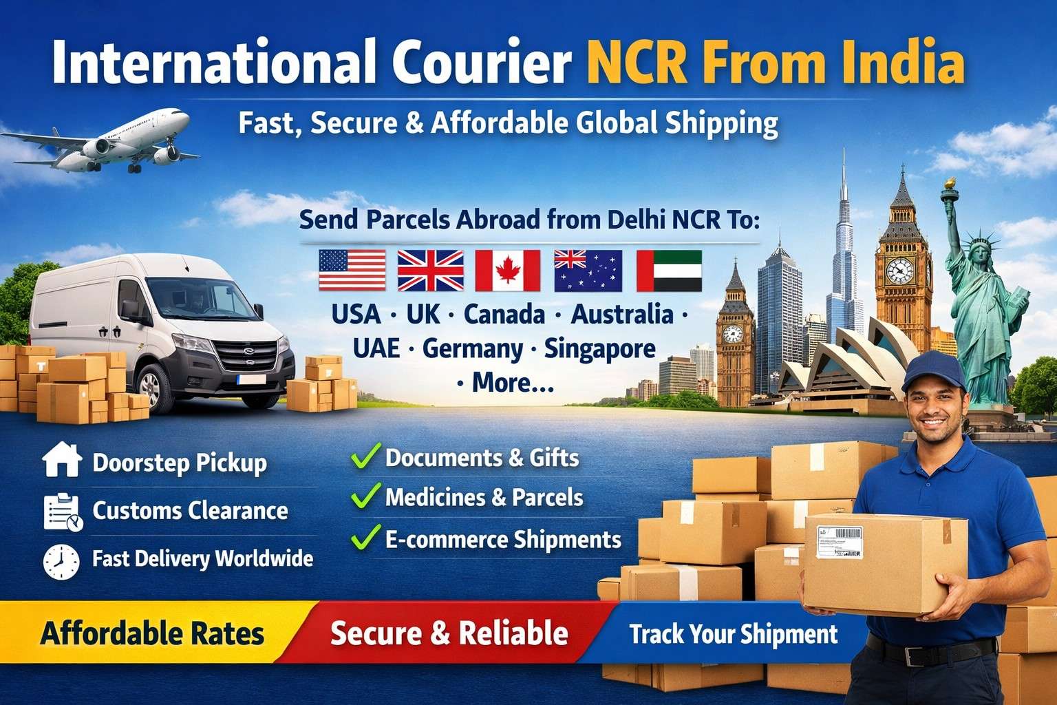 International Courier to Dubai from India